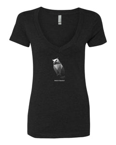 The Owl  - WOMENS V-Neck Shirt